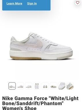 Nike Gamma Force White Sneakers